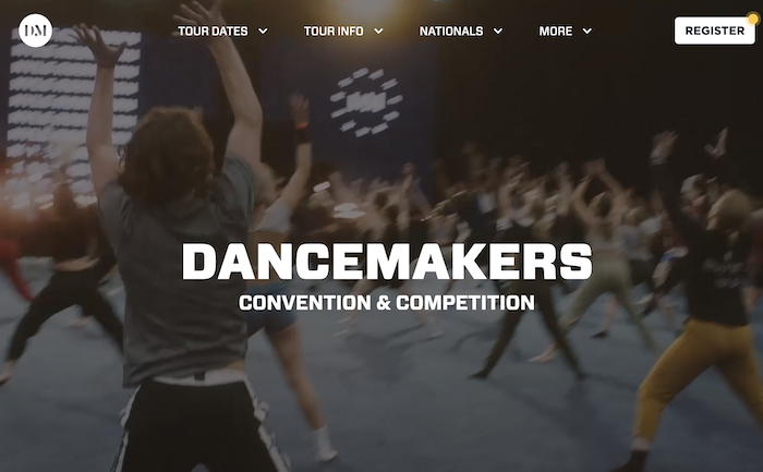 Dancemakers Dance Convention Website