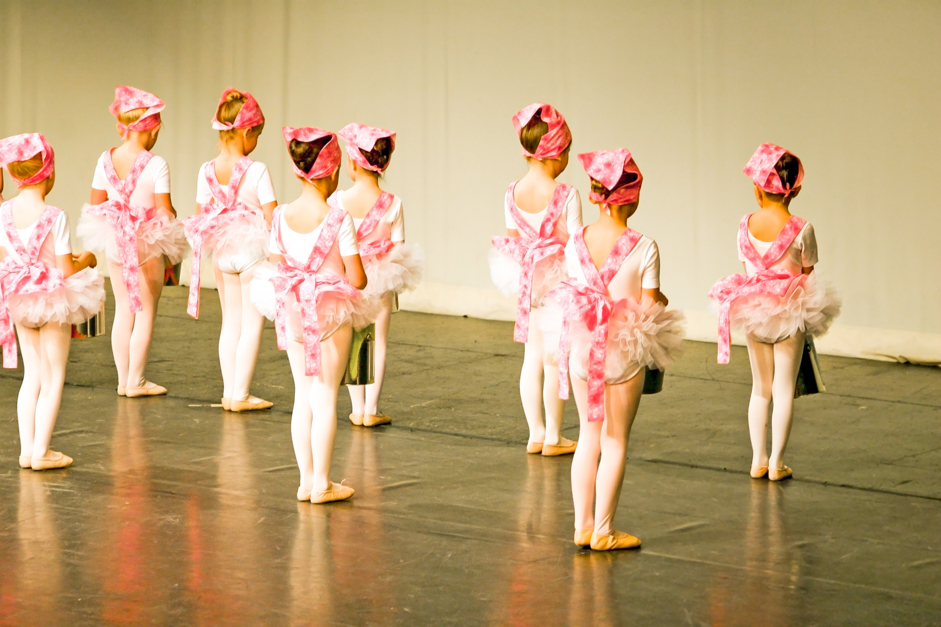 First Dance Recital - Dancers on stage in costume